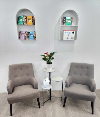 skhairdesign ermington waiting area